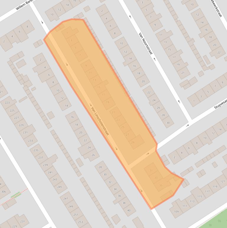 Kaart van postcodegebied 1403XC.