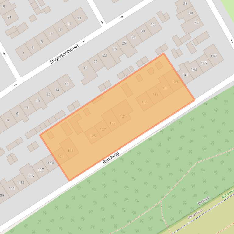 Kaart van postcodegebied 1403XP.