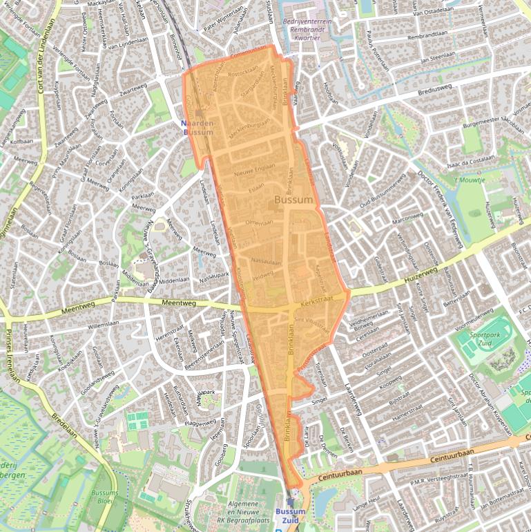 Kaart van postcodegebied 1404.