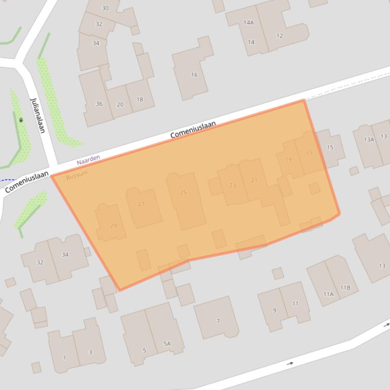 Kaart van postcodegebied 1404AB.