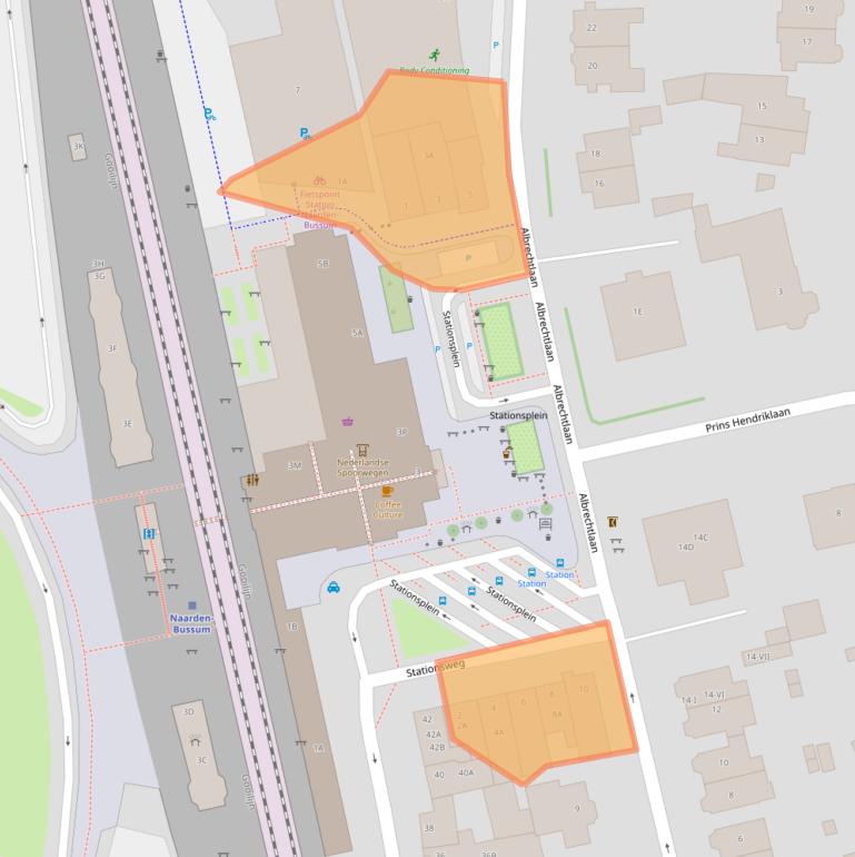 Kaart van postcodegebied 1404AM.