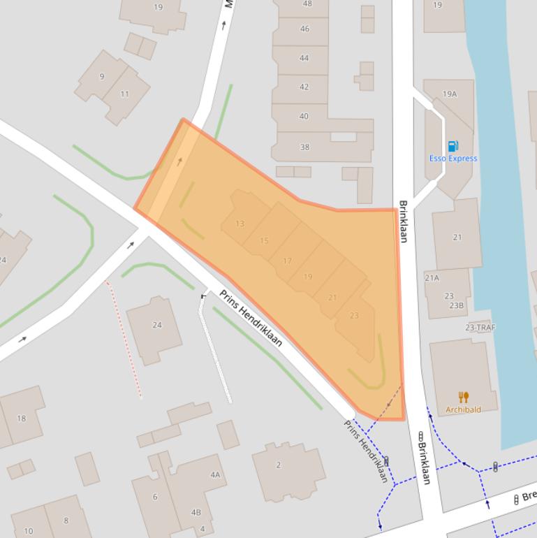 Kaart van postcodegebied 1404AS.