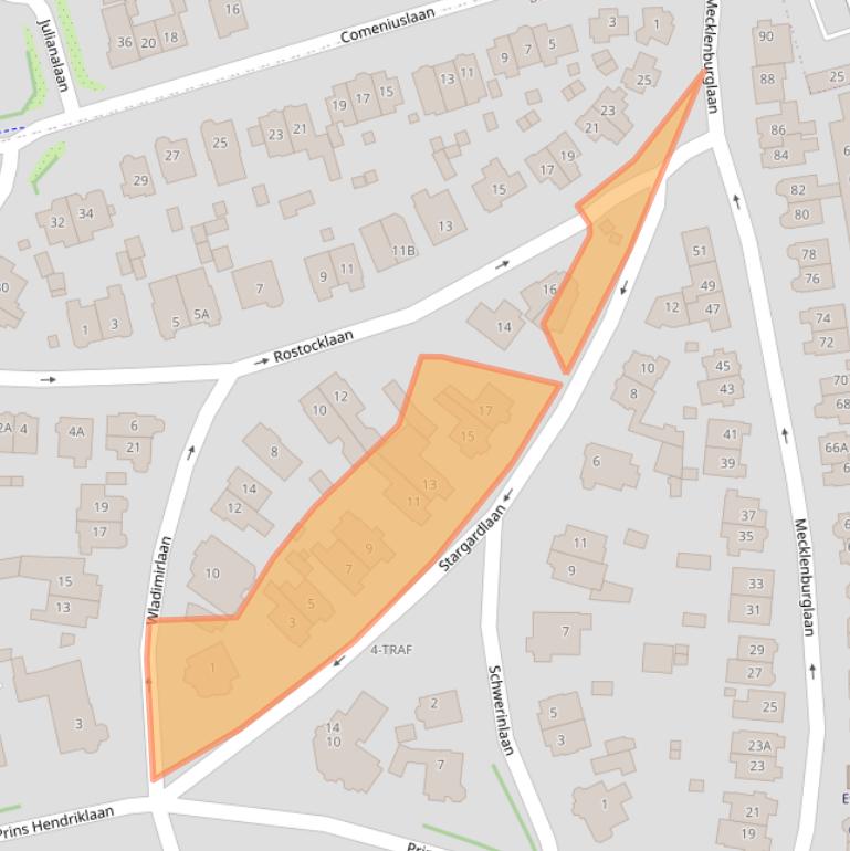 Kaart van postcodegebied 1404BC.