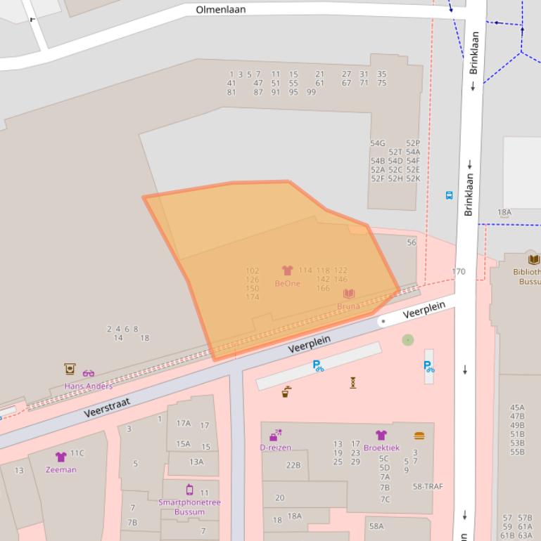 Kaart van postcodegebied 1404DC.