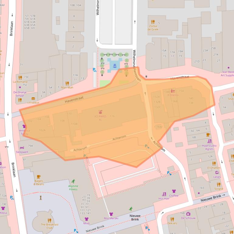 Kaart van postcodegebied 1404EM.