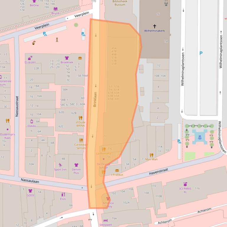 Kaart van postcodegebied 1404ER.