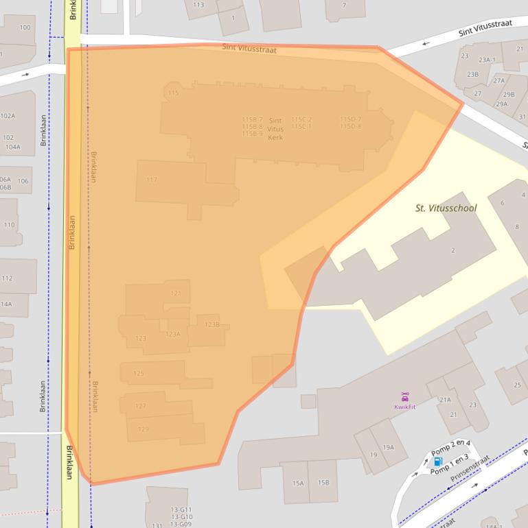 Kaart van postcodegebied 1404GB.