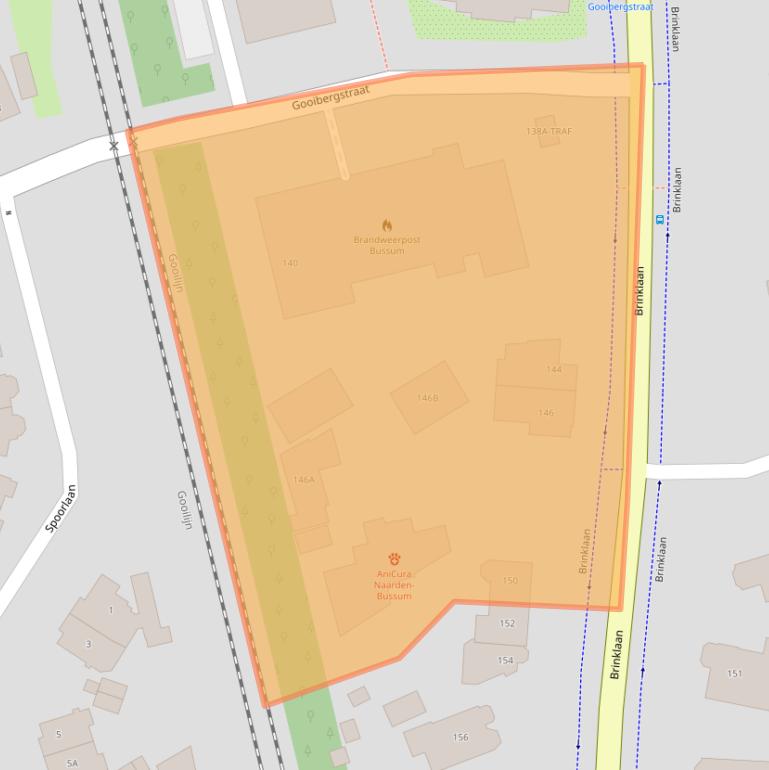 Kaart van postcodegebied 1404GW.