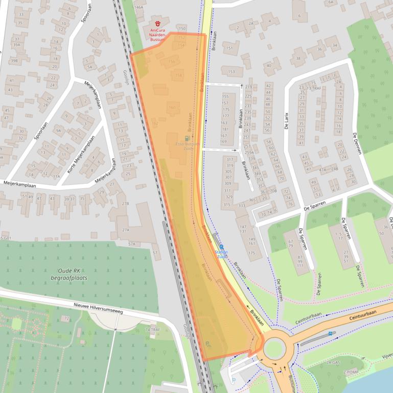 Kaart van postcodegebied 1404GX.