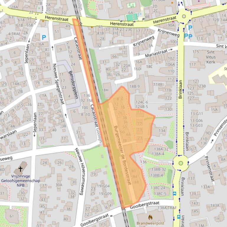 Kaart van postcodegebied 1404GZ.