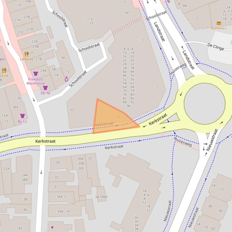 Kaart van postcodegebied 1404HG.