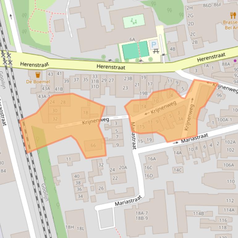 Kaart van postcodegebied 1404HL.