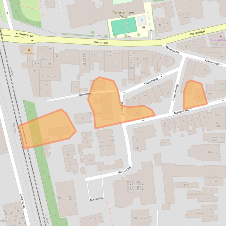 Kaart van postcodegebied 1404HM.