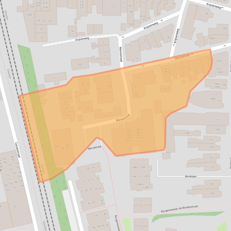 Kaart van postcodegebied 1404HN.