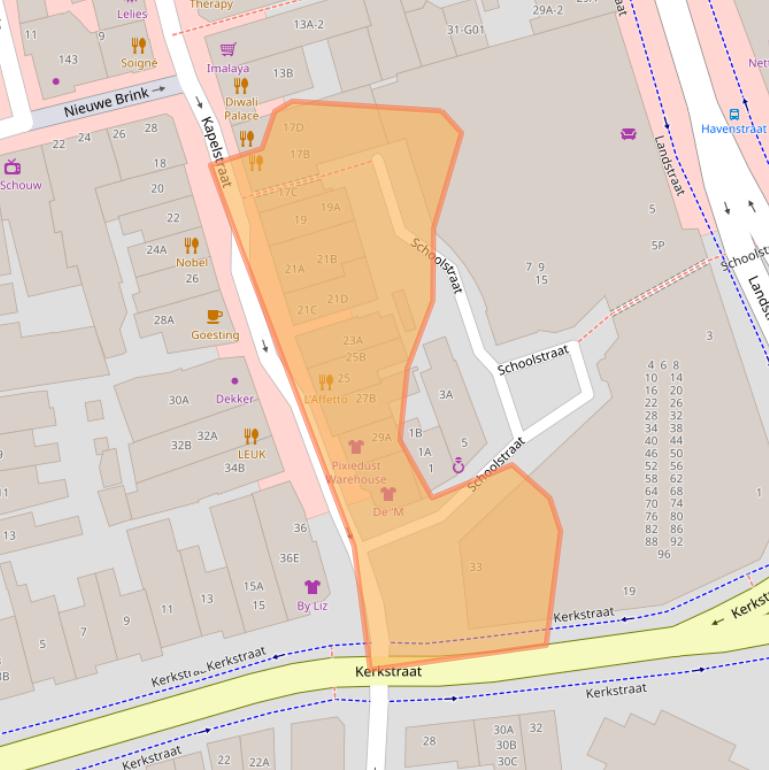 Kaart van postcodegebied 1404HV.