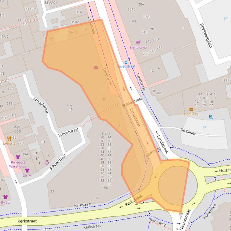 Kaart van postcodegebied 1404JD.
