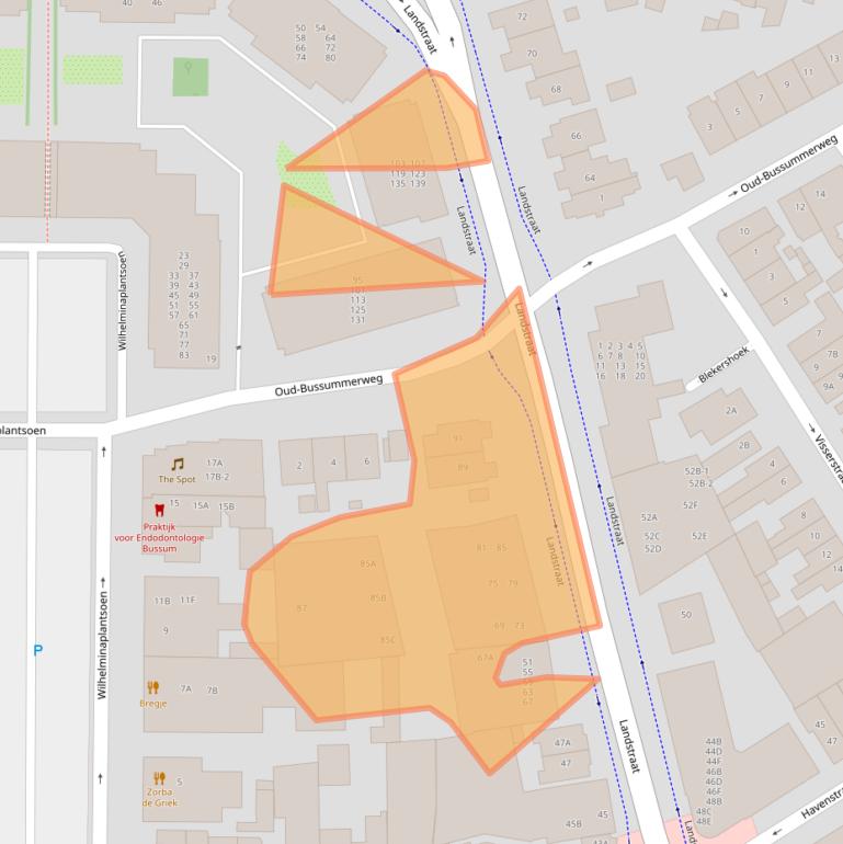 Kaart van postcodegebied 1404JH.