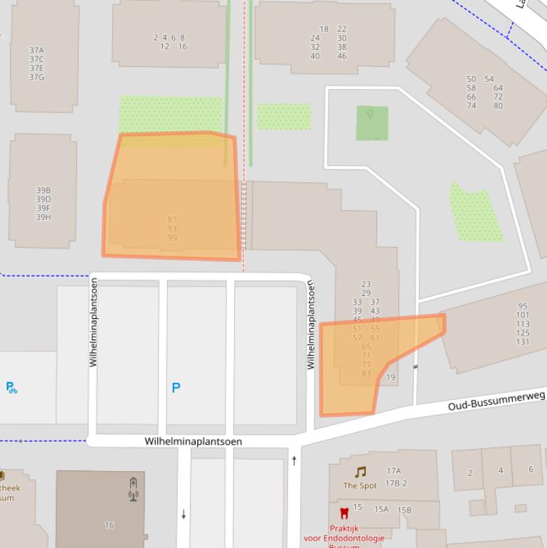 Kaart van postcodegebied 1404JR.