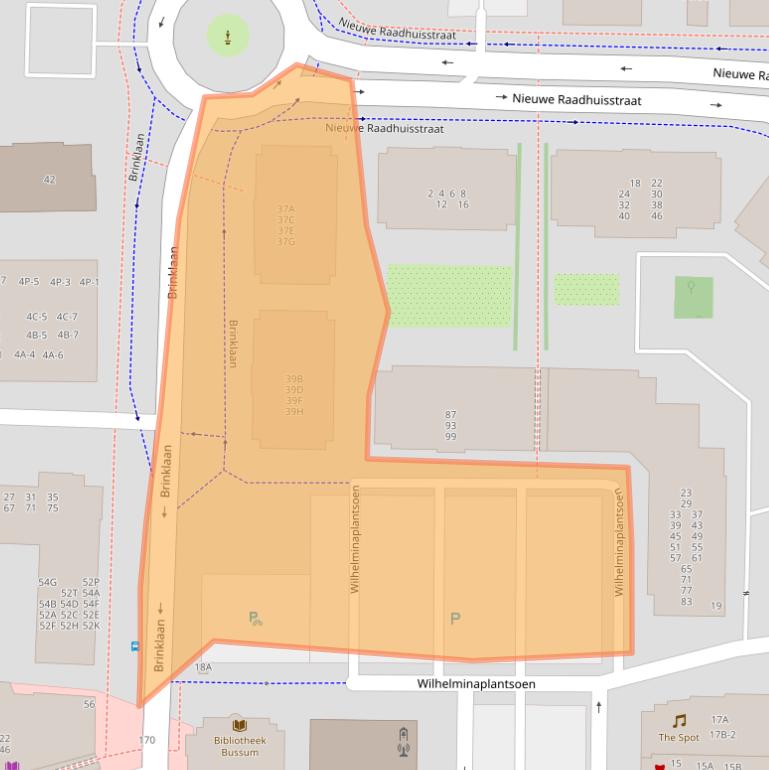 Kaart van postcodegebied 1404JS.