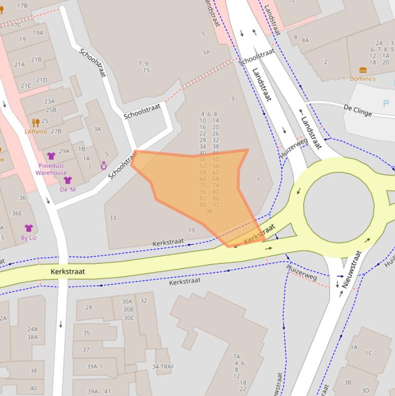 Kaart van postcodegebied 1404JV.