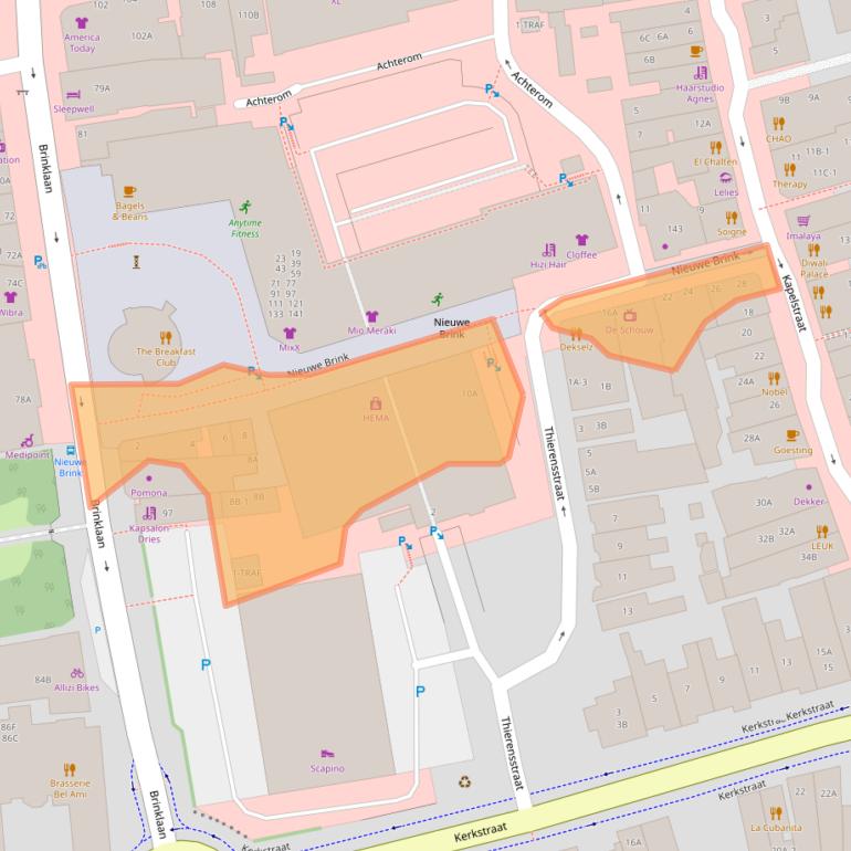 Kaart van postcodegebied 1404KB.