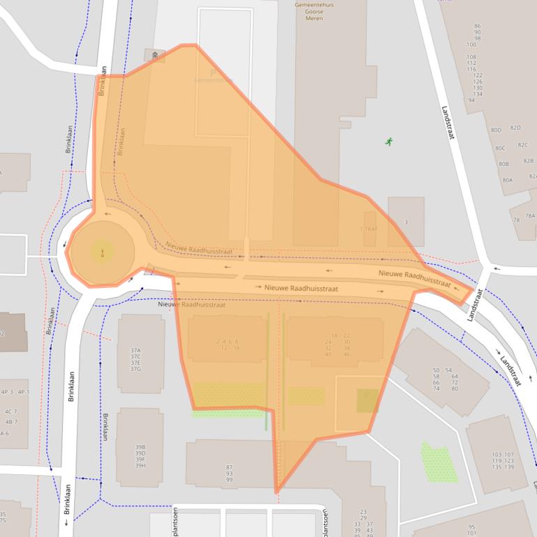 Kaart van postcodegebied 1404KH.