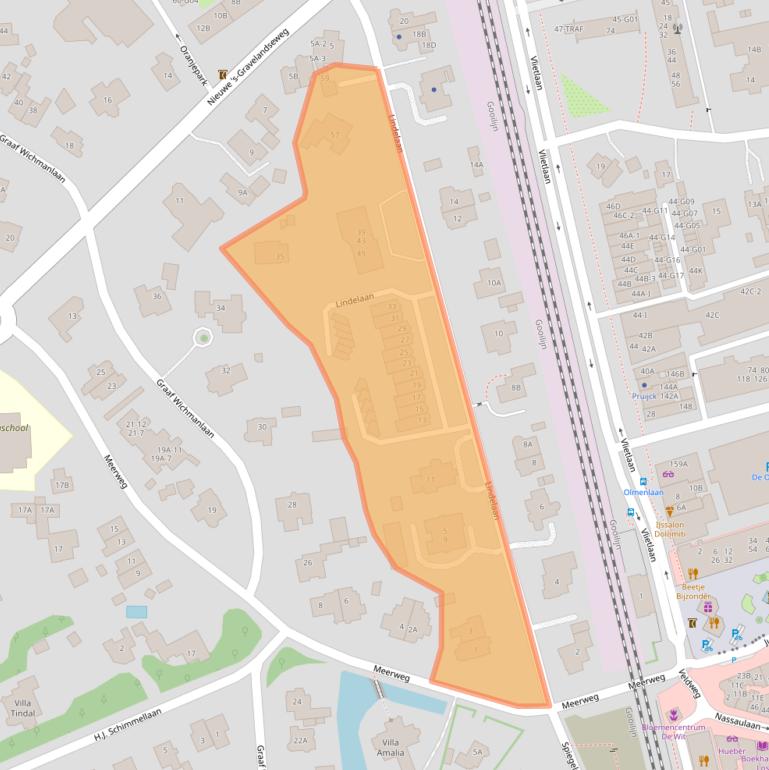 Kaart van postcodegebied 1405AH.