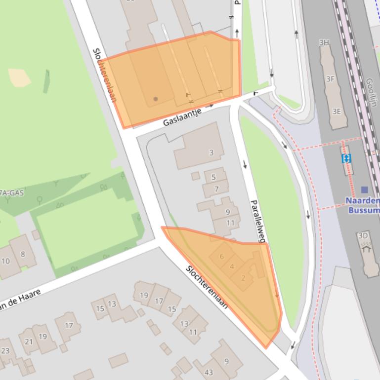 Kaart van postcodegebied 1405AM.