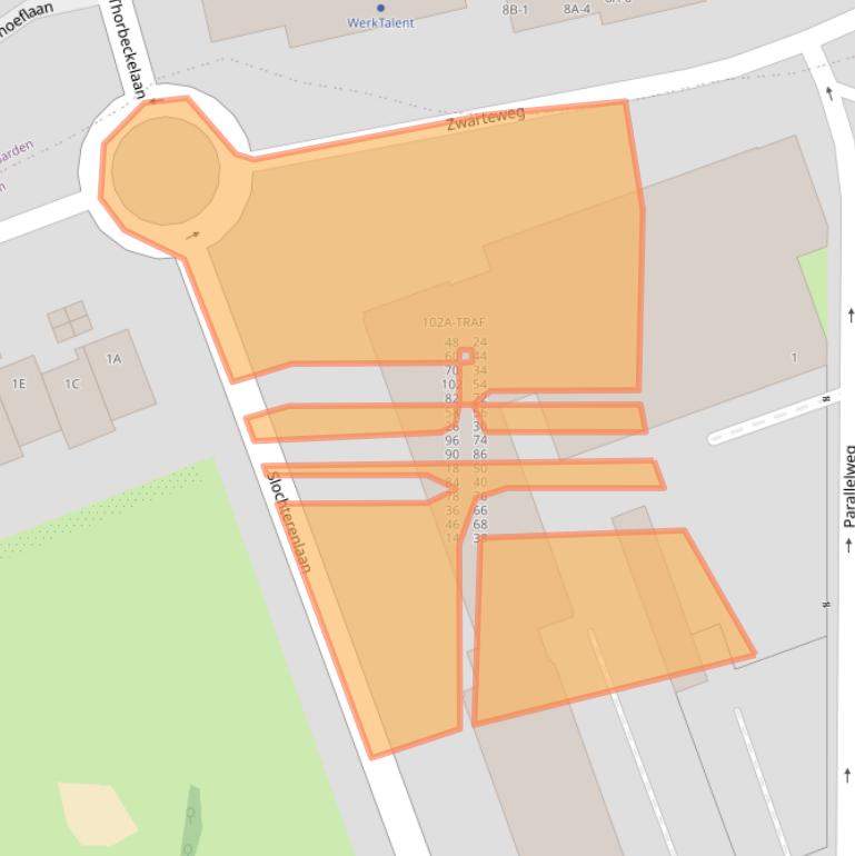 Kaart van postcodegebied 1405AN.