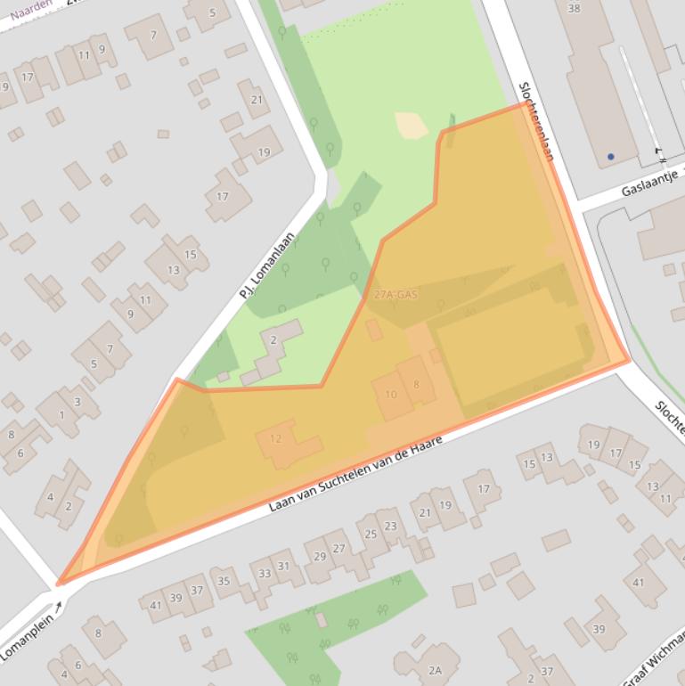 Kaart van postcodegebied 1405AS.