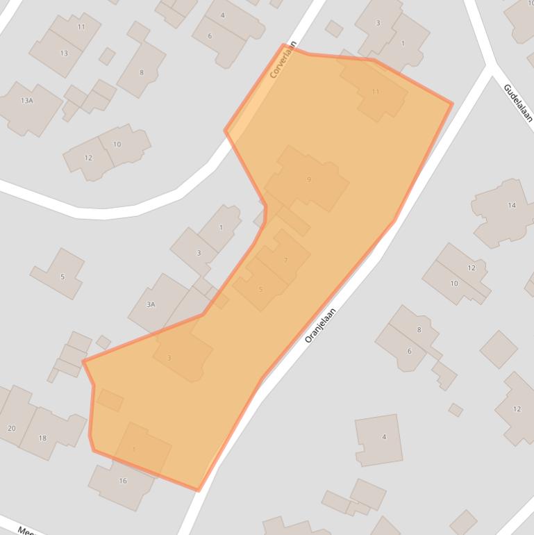 Kaart van postcodegebied 1405AX.