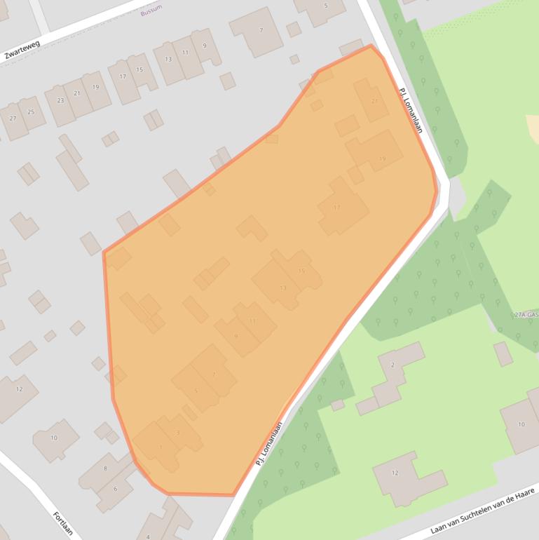 Kaart van postcodegebied 1405BK.