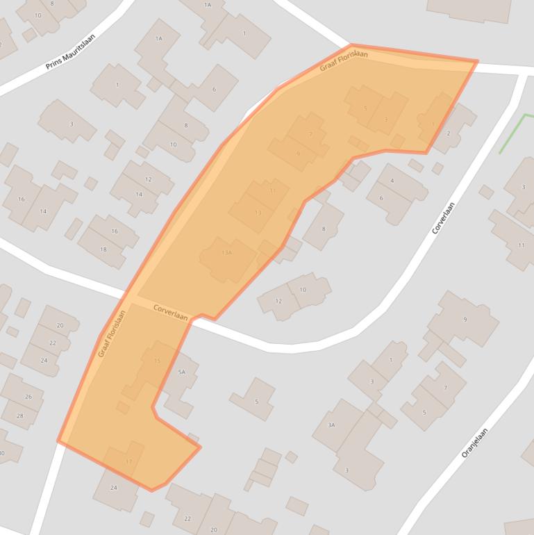 Kaart van postcodegebied 1405BR.