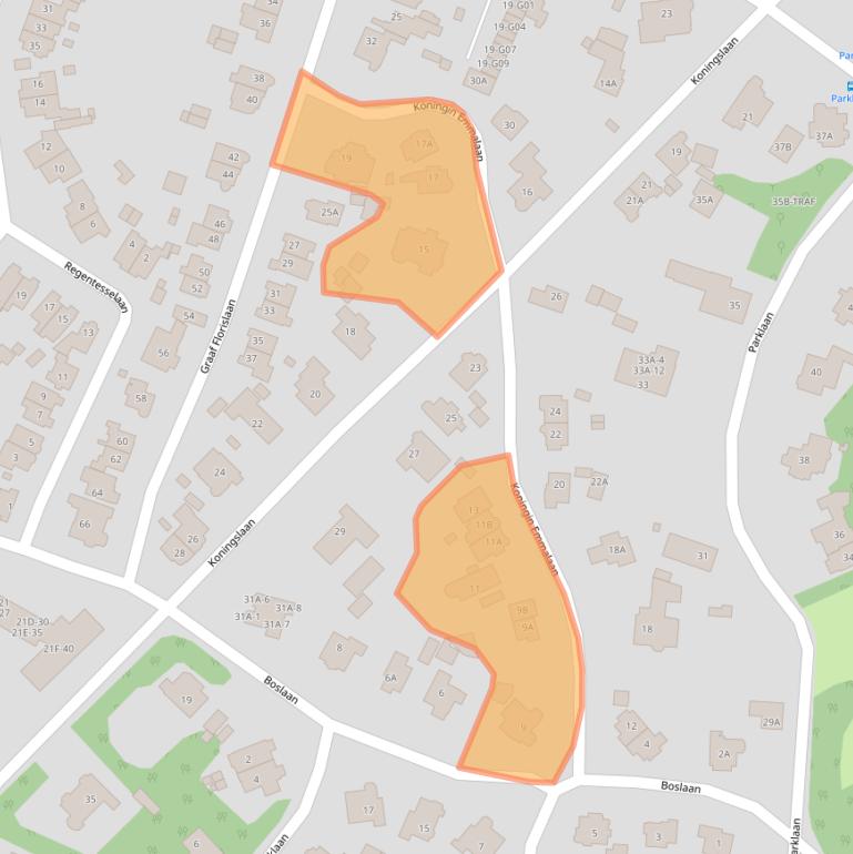 Kaart van postcodegebied 1405CJ.