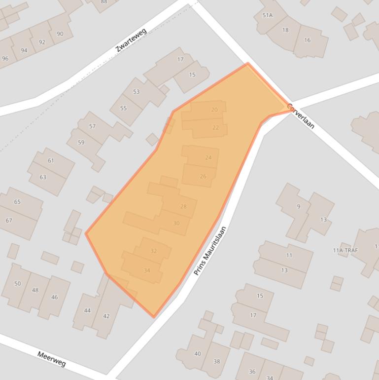 Kaart van postcodegebied 1405CW.