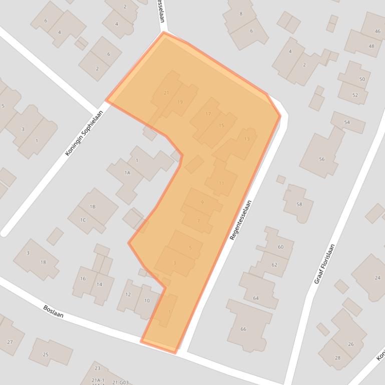 Kaart van postcodegebied 1405EH.