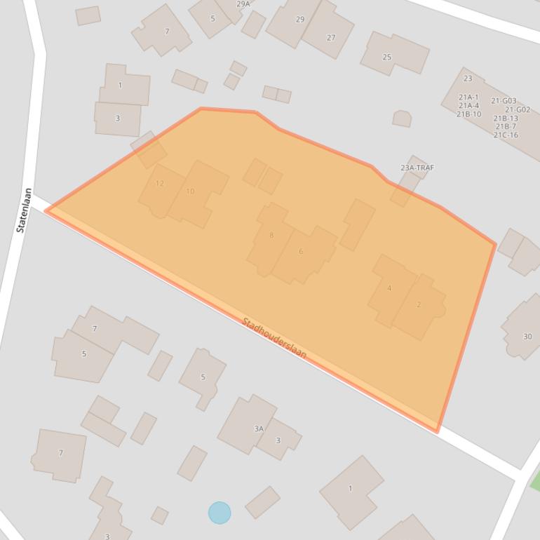 Kaart van postcodegebied 1405GB.