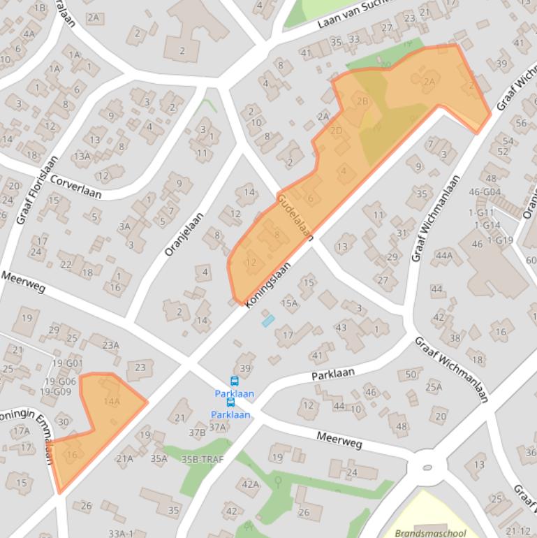 Kaart van postcodegebied 1405GL.