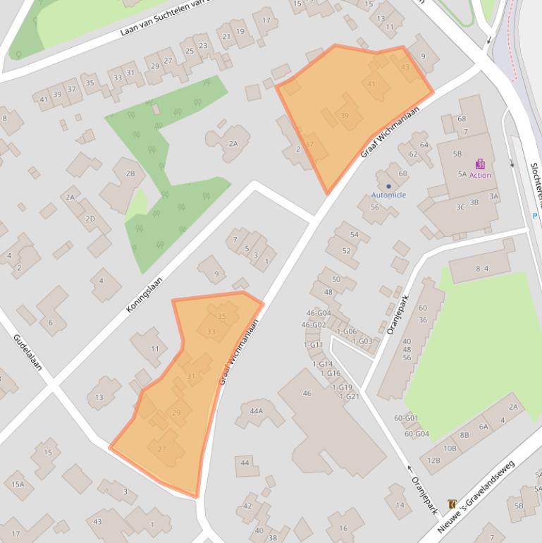 Kaart van postcodegebied 1405GZ.