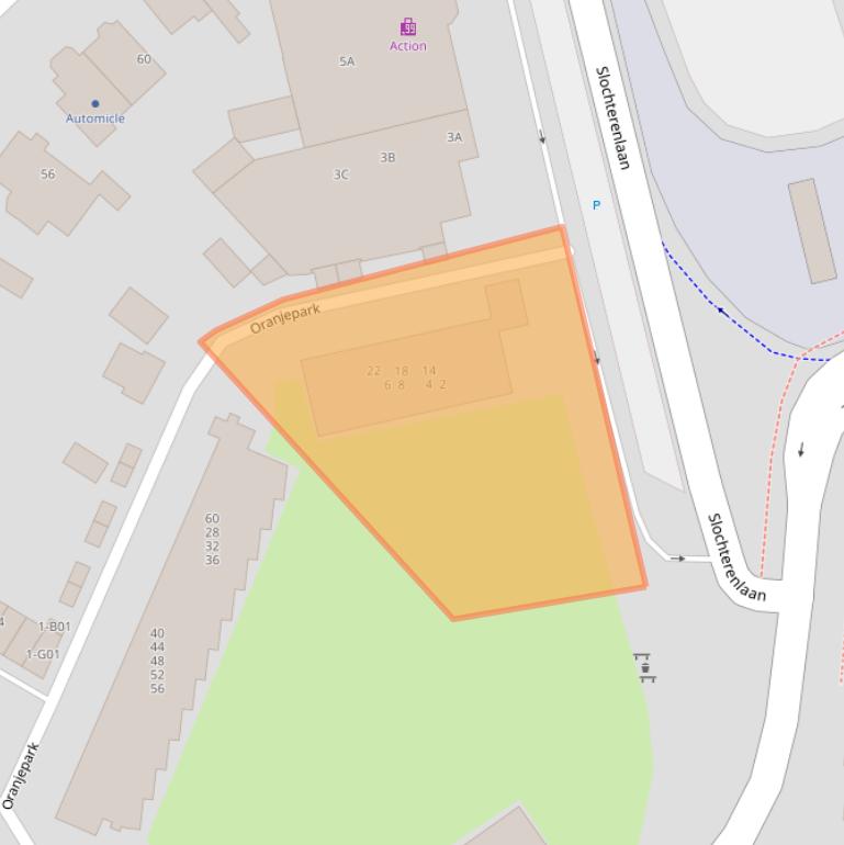 Kaart van postcodegebied 1405HD.