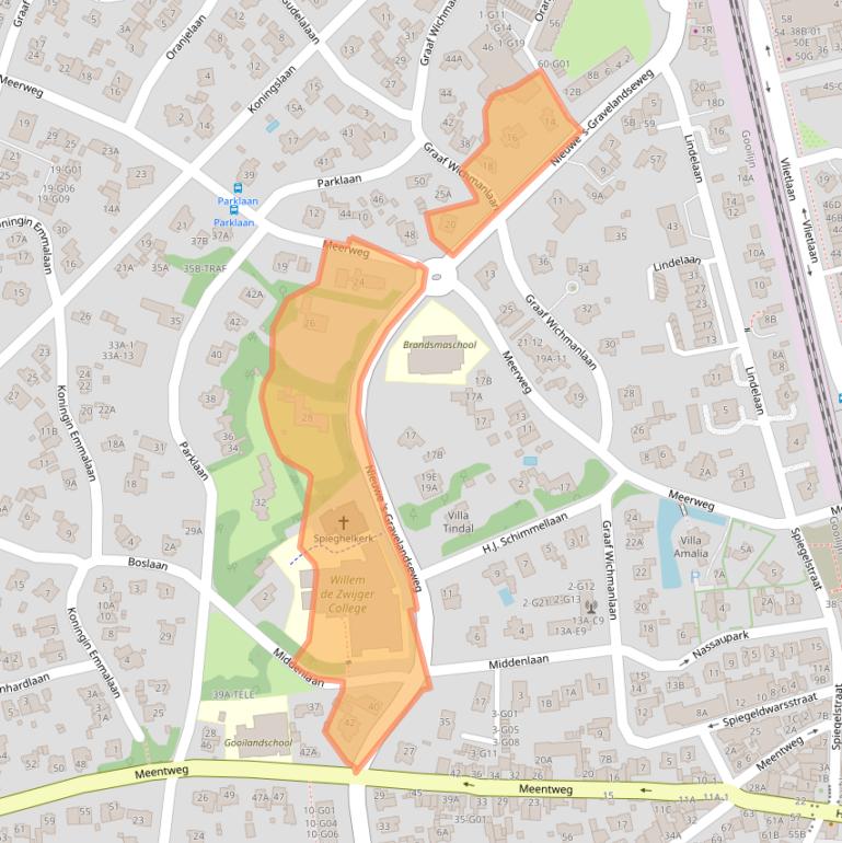 Kaart van postcodegebied 1405HM.