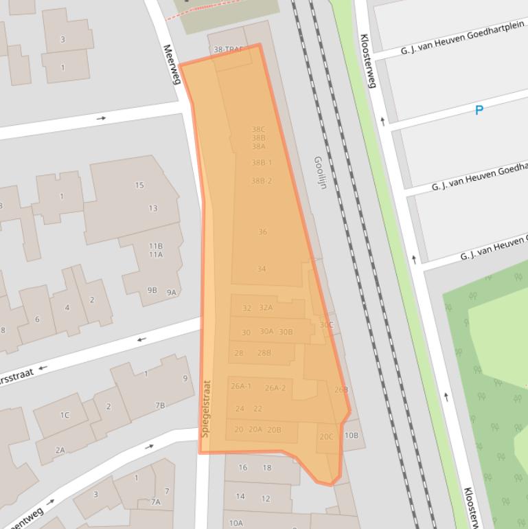 Kaart van postcodegebied 1405HX.