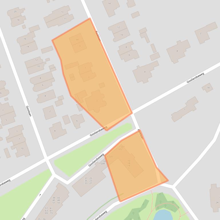 Kaart van postcodegebied 1406KJ.