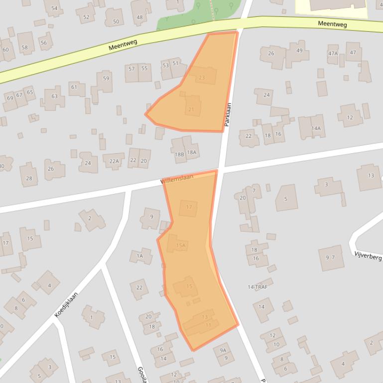 Kaart van postcodegebied 1406KK.