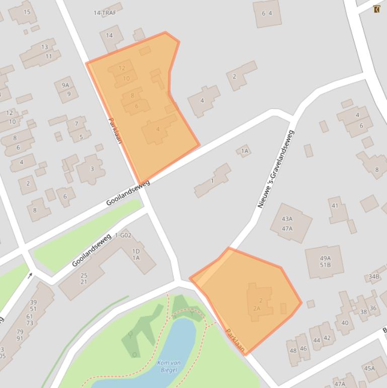 Kaart van postcodegebied 1406KL.