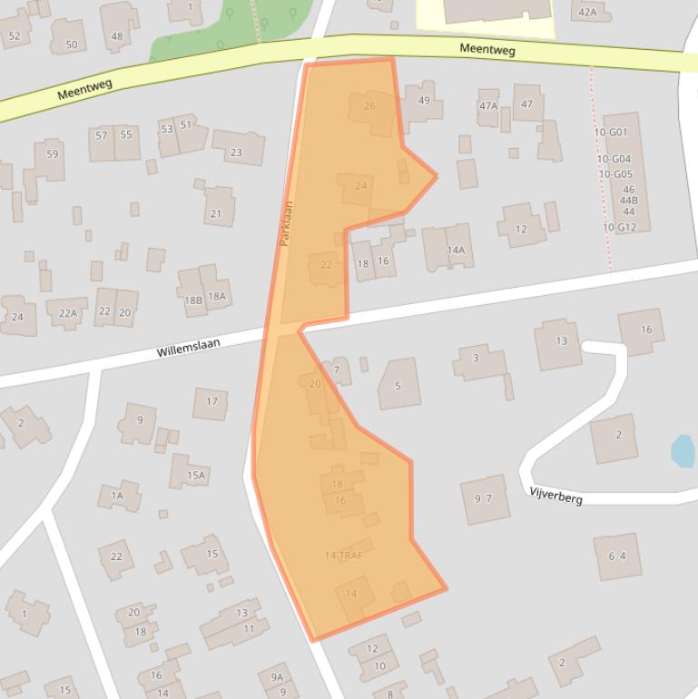 Kaart van postcodegebied 1406KM.