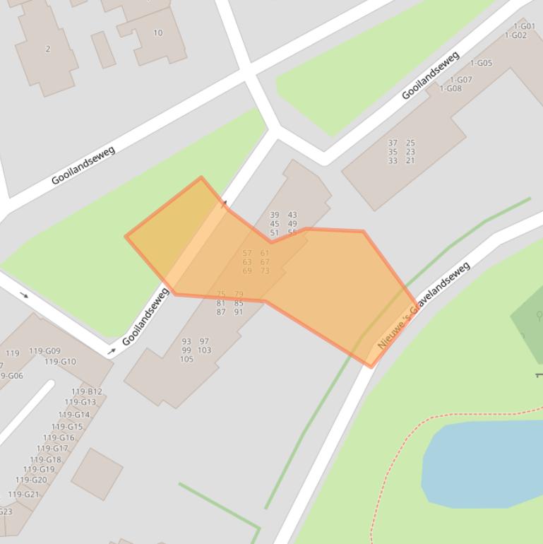 Kaart van postcodegebied 1406LH.