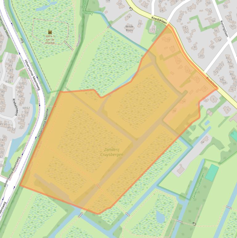 Kaart van postcodegebied 1406LN.
