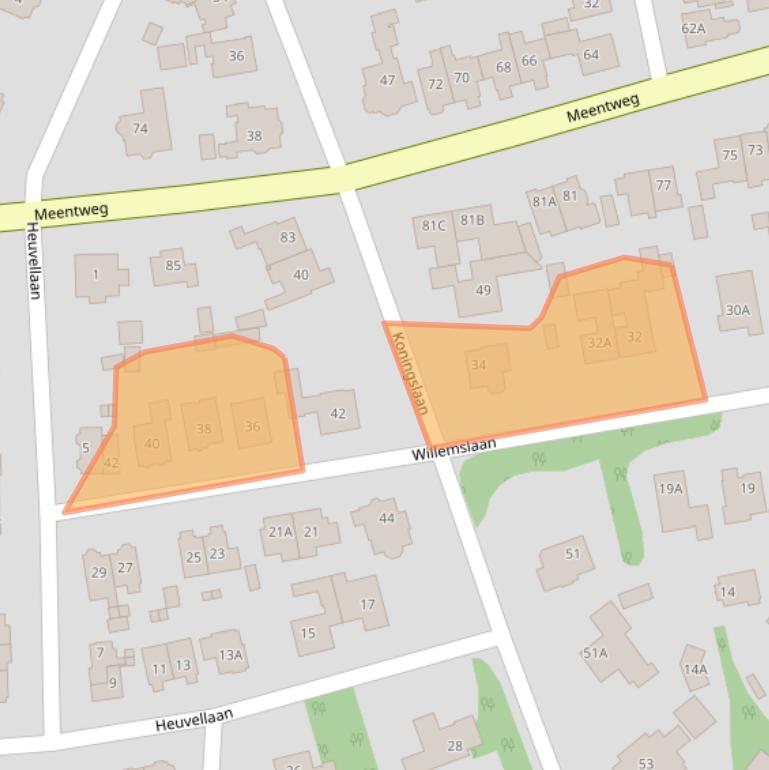 Kaart van postcodegebied 1406LZ.