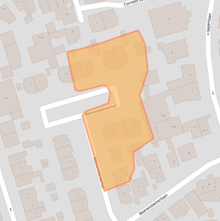 Kaart van postcodegebied 1406NL.